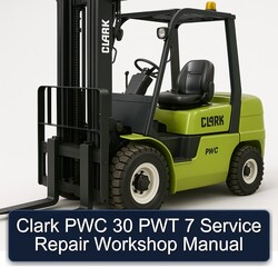 Clark PWC 30 PWT 7 Service Repair Workshop Manual PDF