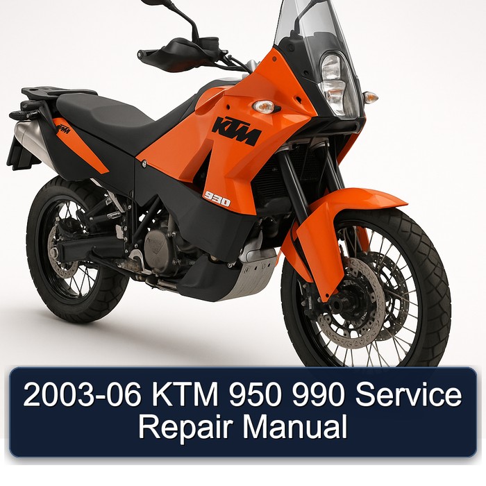 2003-2006 KTM 950 Service Repair Workshop Manual PDF