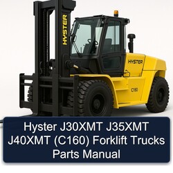 Hyster J30XMT J35XMT J40XMT (C160) Forklift Trucks Parts Catalog PDF