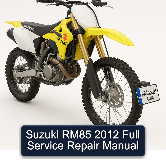 2012 Suzuki RM Series RM85 Service Repair Workshop Manual PDF