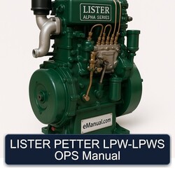 Lister Alpha Series Petter LPW-LPWS OPS Service Repair Workshop Manual PDF