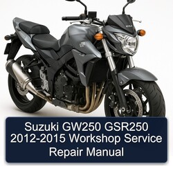 2012-2015 Suzuki GSR Models GW250 GSR250 Service Repair Workshop Manual PDF