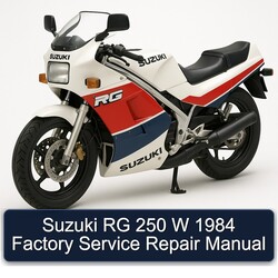 1984 Suzuki RG Series 250 W Service Repair Workshop Manual PDF