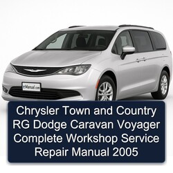 2005 Chrysler Town And Country RG Dodge Caravan Voyager Service Repair Workshop Manual PDF