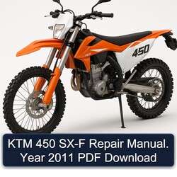 2011 KTM 450 SX-F . Year Service Repair Workshop Manual PDF