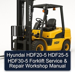 Hyundai HDF20-5 HDF25-5 HDF30-5 Forklift Service Repair Workshop Manual PDF