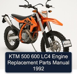 1992 KTM 500 600 LC4 Engine Replacement Parts Catalog PDF