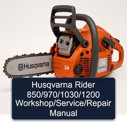 Husqvarna Rider 850/970/1030/1200 / Service Repair Workshop Manual PDF