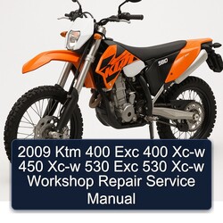 2009 Ktm 400 Exc 400 Xc-w 450 Xc-w 530 Exc 530 Xc-w Workshop Repair Service Manual 