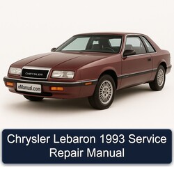 1993 Chrysler Lebaron Service Repair Workshop Manual PDF