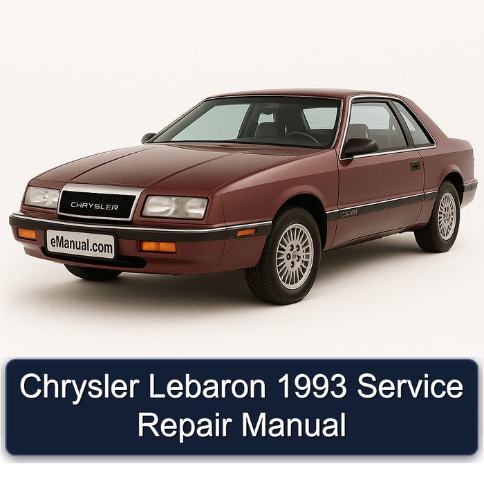 1993 Chrysler Lebaron Service Repair Workshop Manual PDF
