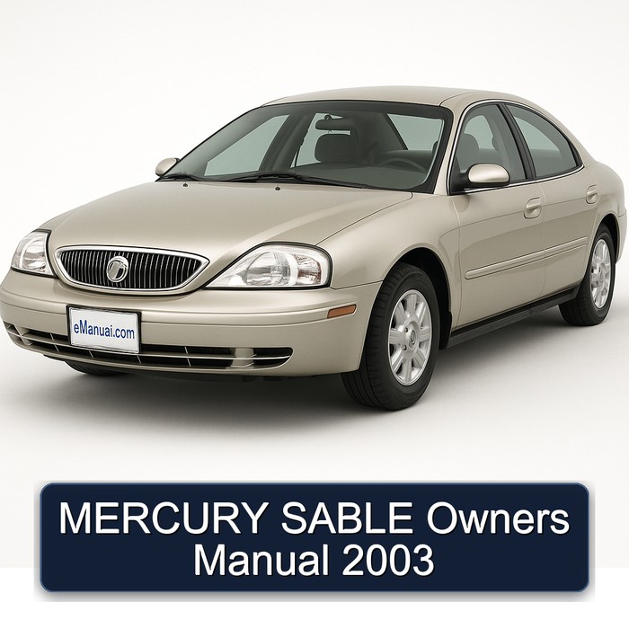 2003 Mercury Sable Owners Owner's Manual PDF