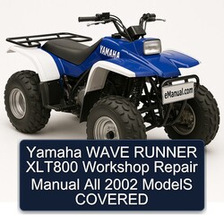 2002 Yamaha Wave Runner XLT800 All Models Covered Service Repair Workshop Manual PDF