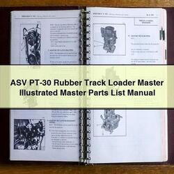 ASV PT-30 Rubber Track Loader Master Illustrated Parts Catalog PDF
