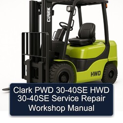Clark PWD 30-40SE HWD Service Repair Workshop Manual PDF