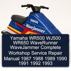 1987-1993 Yamaha WR500 WJ500 WR650 Waverunner Wavejammer Service Repair Workshop Manual PDF