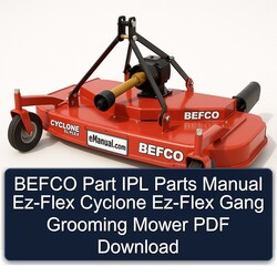 Befco Part IPL Parts EZ-FLEX Cyclone Gang Grooming Mower Catalog PDF
