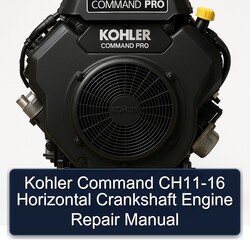 Kohler Command Pro Models CH11-16 Horizontal Crankshaft Engine Service Repair Workshop Manual PDF