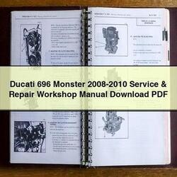 Ducati 696 Monster 2008-2010 Service & Repair Workshop Manual 