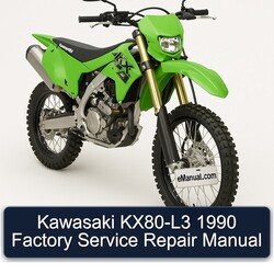1990 Kawasaki KX Series KX80-L3 Service Repair Workshop Manual PDF