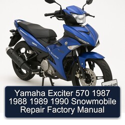 1987-1990 Yamaha Exciter 570 Snowmobile Service Repair Workshop Manual PDF