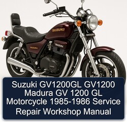 1985-1986 Suzuki Madura GV1200GL GV1200 GV 1200 GL Motorcycle Service Repair Workshop Manual PDF