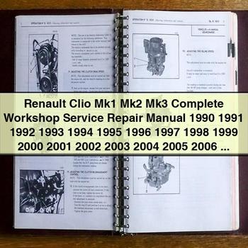 1990-2008 Renault Clio MK1-MK3 ( - ) Service Repair Workshop Manual PDF