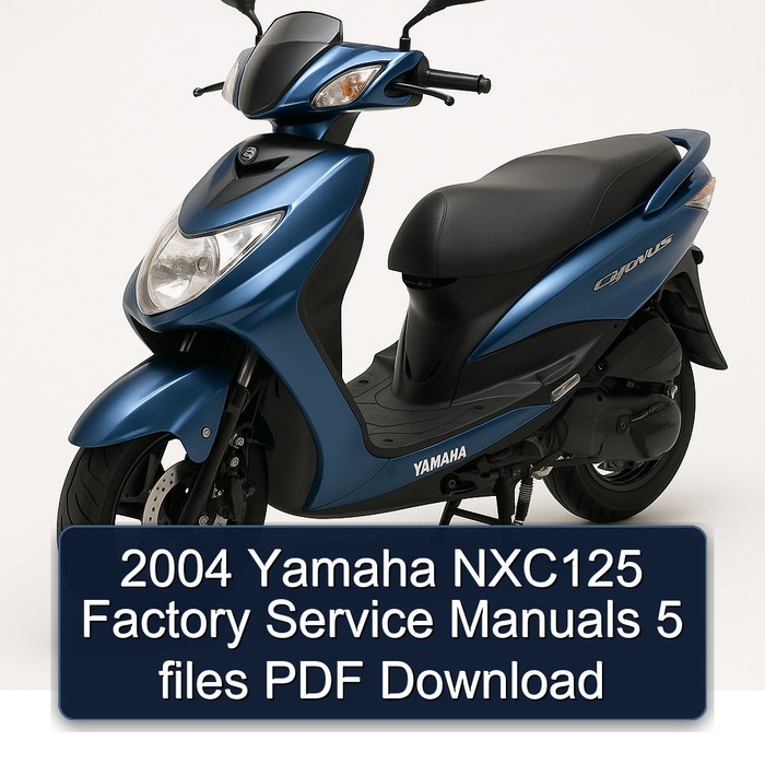 2004 Yamaha Cygnus NXC125 5 Files Service Repair Workshop Manual PDF