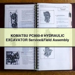 Komatsu PC800-8 Hydraulic Excavator Field Assembly Service Repair Workshop Manual PDF