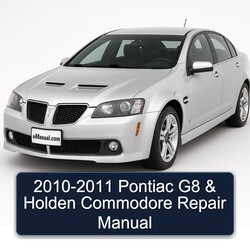 2010-2011 Pontiac G8 Holden Commodore Service Repair Workshop Manual PDF
