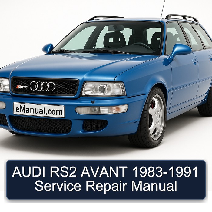 1983-1991 Audi RS2 Avant Service Repair Workshop Manual PDF