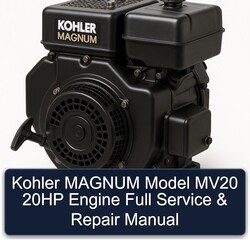 Kohler Magnum Models Model MV20 20HP Engine Service Repair Workshop Manual PDF
