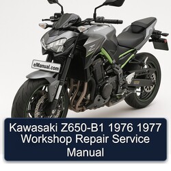 1976-1977 Kawasaki Z Series Z650-B1 Service Repair Workshop Manual PDF