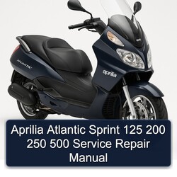 Aprilia Atlantic Sprint 125 200 250 500 Service Repair Workshop Manual PDF