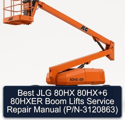 Best JLG 80HX 6 80HXER Boom Lifts (p/n-3120863) Service Repair Workshop Manual PDF