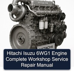 Hitachi 6wg1 Isuzu Engine Service Repair Workshop Manual PDF