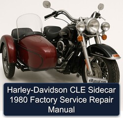 1980 Harley Davidson Sidecars Harley-davidson CLE Sidecar Service Repair Workshop Manual PDF