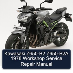 1978 Kawasaki Z Series Z650-B2 Z650-B2A Service Repair Workshop Manual PDF
