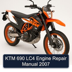 2007 KTM 690 LC4 Engine Service Repair Workshop Manual PDF