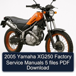2005 Yamaha XG250 Tricker 5 Files Service Repair Workshop Manual PDF