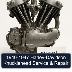 Harley Davidson 1940-1947 Harley-davidson Knucklehead Service Repair Workshop Manual PDF