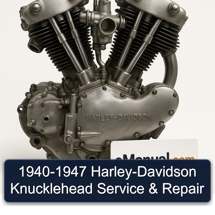 Harley Davidson 1940-1947 Harley-davidson Knucklehead Service Repair Workshop Manual PDF