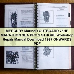 1997 Mercury Mariner Outboard 75HP Marathon SEA PRO 2 Stroke Onwards Service Repair Workshop Manual PDF