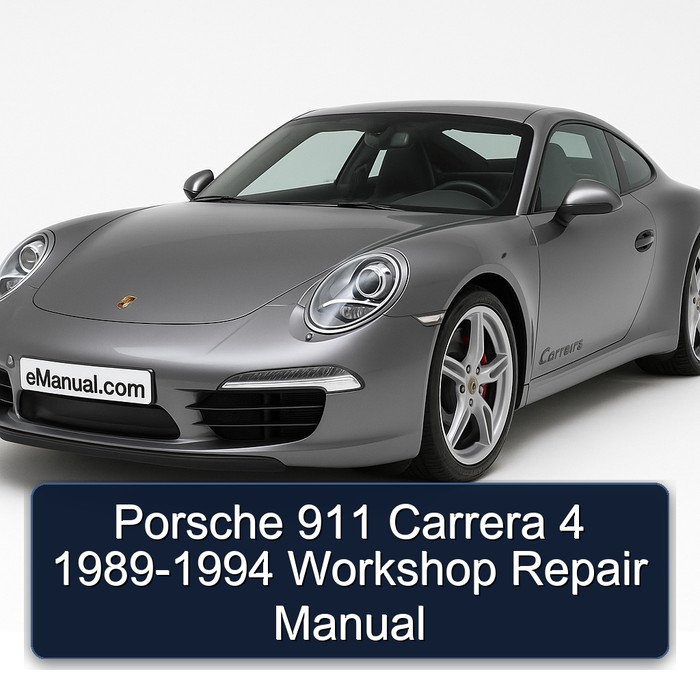 1989-1994 Porsche 911 Carrera 4 Service Repair Workshop Manual PDF