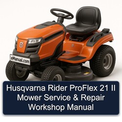 Husqvarna Rider Proflex 21 II Mower Service Repair Workshop Manual PDF