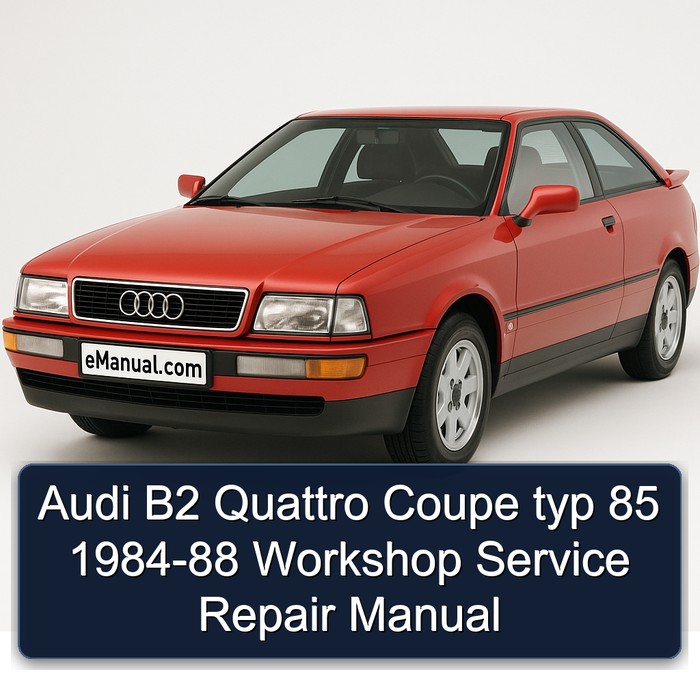 1984-1988 Audi Coupe B2 Quattro Typ 85 Service Repair Workshop Manual PDF