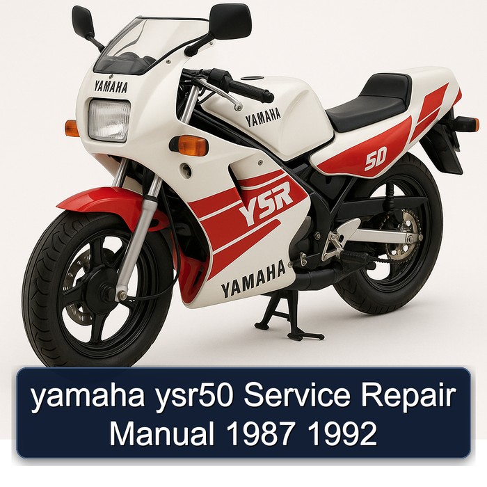 1987-1992 Yamaha YSR50 Service Repair Workshop Manual PDF