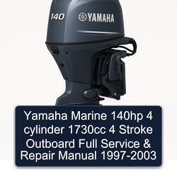 1997-2003 Yamaha Marine 140HP 4 Cylinder 1730CC Stroke Outboard Service Repair Workshop Manual PDF