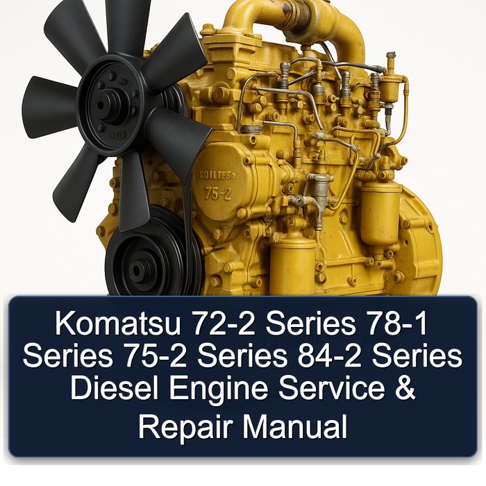 Komatsu 75 2 72-2 Series 78-1 75-2 84-2 Diesel Engine Service Repair Workshop Manual PDF
