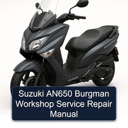 Suzuki AN650 Burgman Workshop Manual de servicio y reparación 